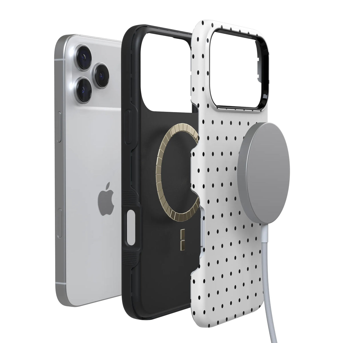 On the Dot | Black Polka Dot Case