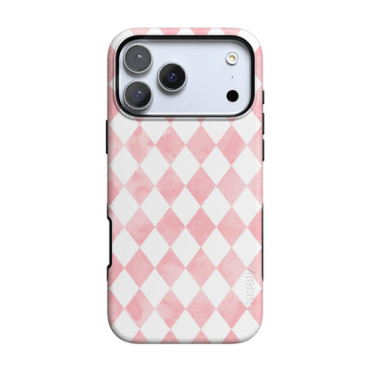 Queen of Diamonds | Pink Watercolor Case