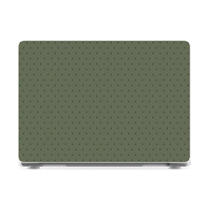 On the Dot | Olive Green Polka Dot Laptop Shell