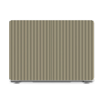 Stripes and the City | Black Pinstripes Laptop Shell