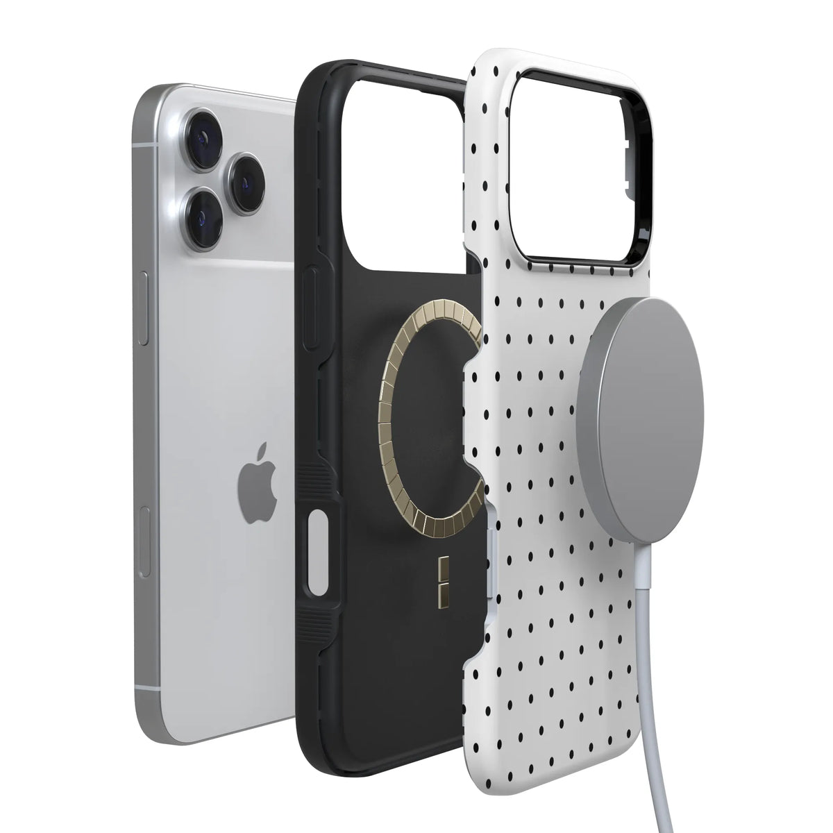 On the Dot | Black Polka Dot Case