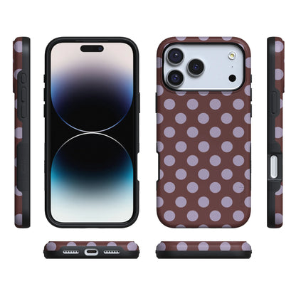 Spotted in SoHo | Burgundy Polka Dot Case