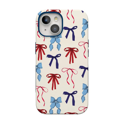 American Girlie | Red White & Blue Bows Case