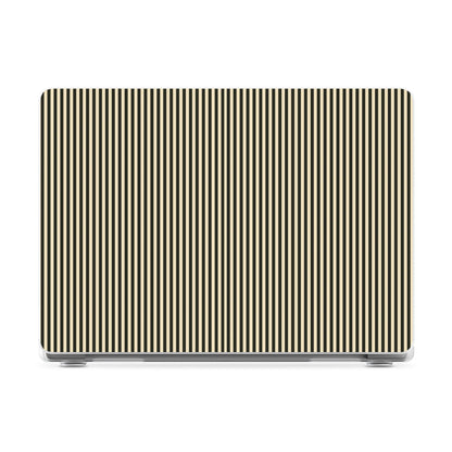 Stripes and the City | Black Pinstripes Laptop Shell