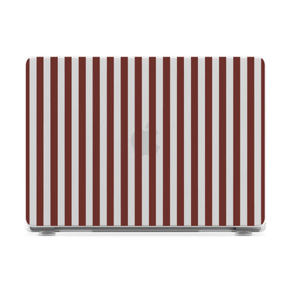 Sunday in Brooklyn | Burgundy Stripes Laptop Shell
