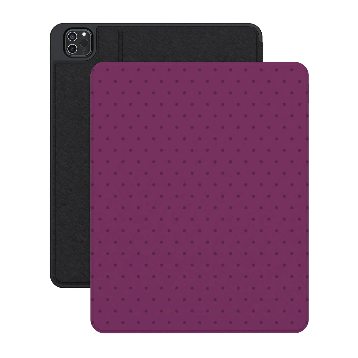 On the Dot | Plum Polka Dot iPad Case