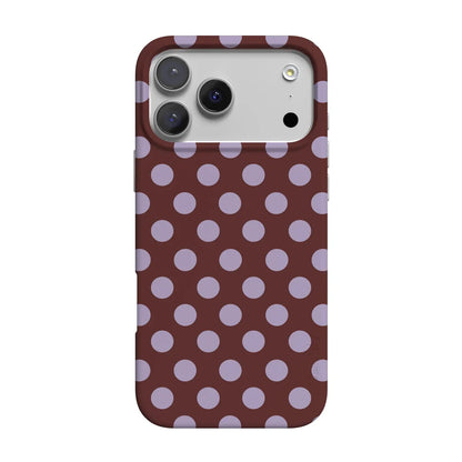 Spotted in SoHo | Burgundy Polka Dot Case