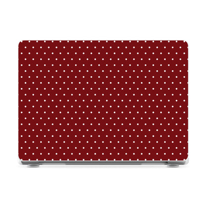 On the Dot | Maroon Polka Dot Laptop Shell