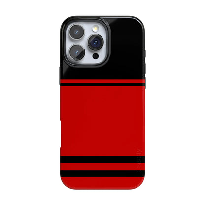 Storm Warning | Black & Red Stripes Case