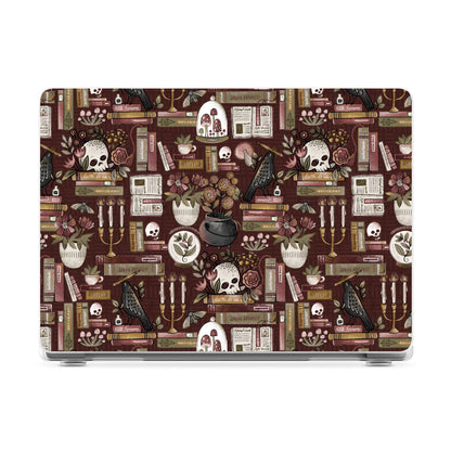 Gothic Noir | Spooky Bookshelf Laptop Shell