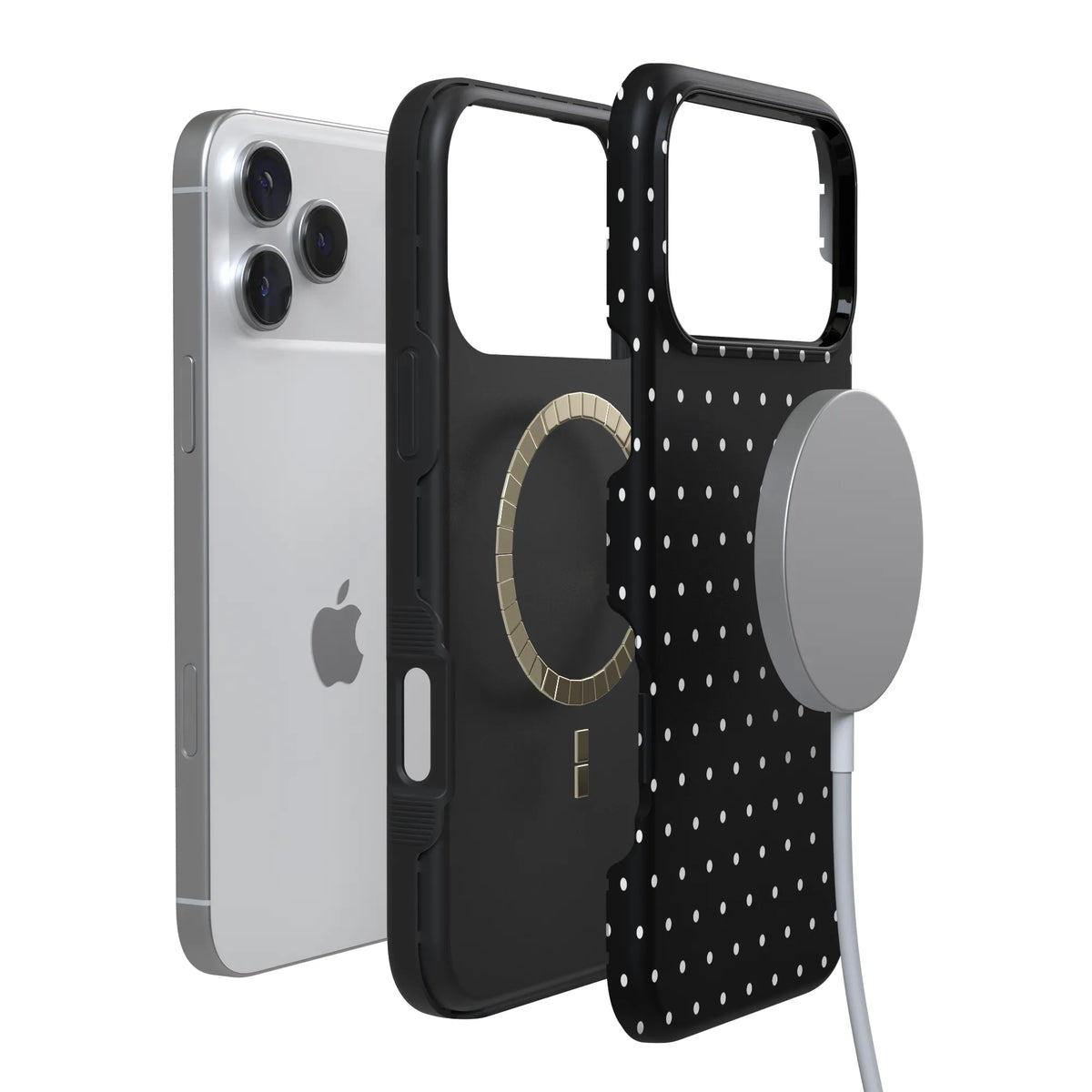 On the Dot | White Polka Dot Case