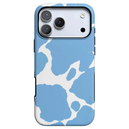Current MOOd | Light Blue Cow Print Case