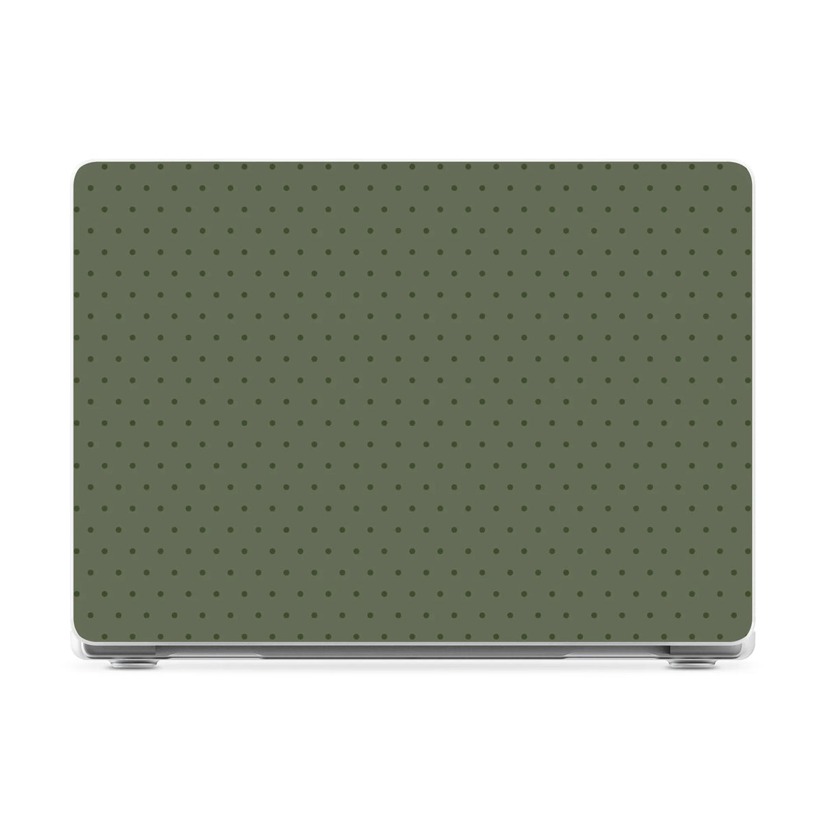 On the Dot | Olive Green Polka Dot Laptop Shell