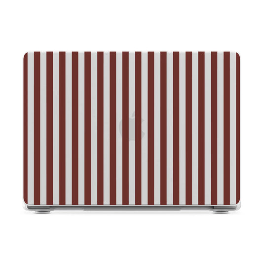 Sunday in Brooklyn | Burgundy Stripes Laptop Shell