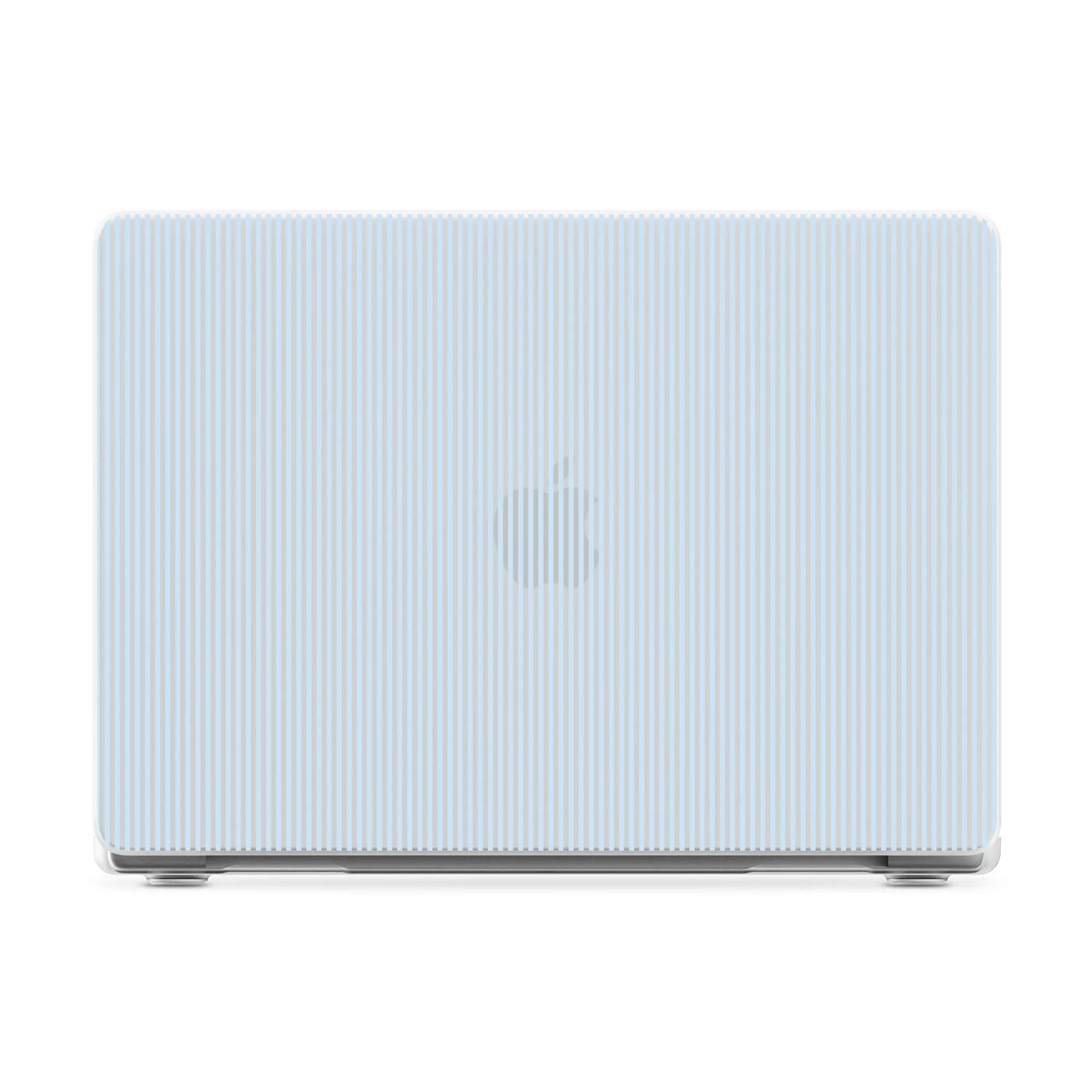 Stripes and the City | Light Blue Pinstripe Laptop Shell