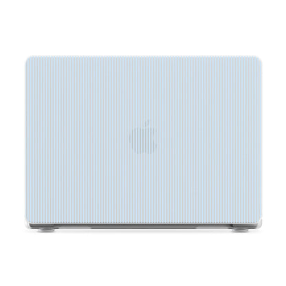 Stripes and the City | Light Blue Pinstripe Laptop Shell