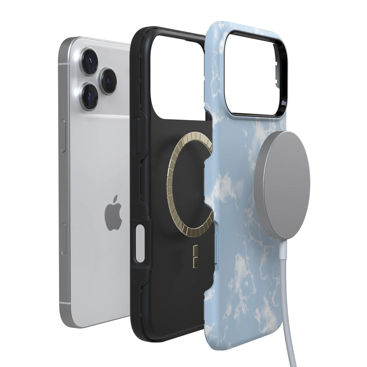 Light Blue Skies | Marble Clouds Case