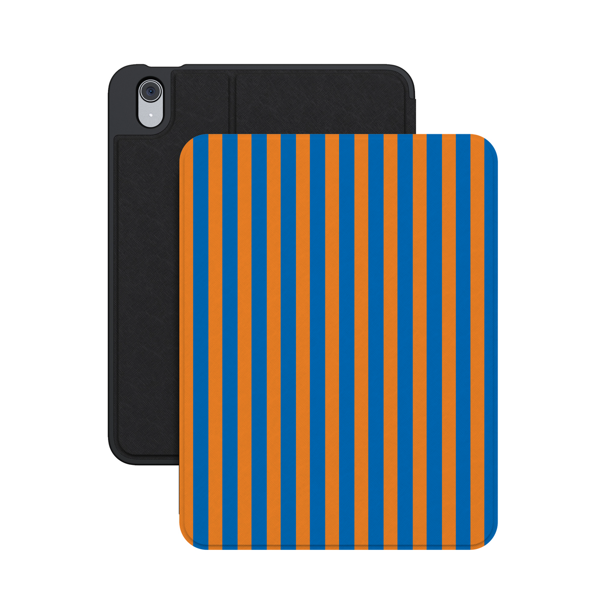 Go New York | Blue & Orange Stripes iPad Case