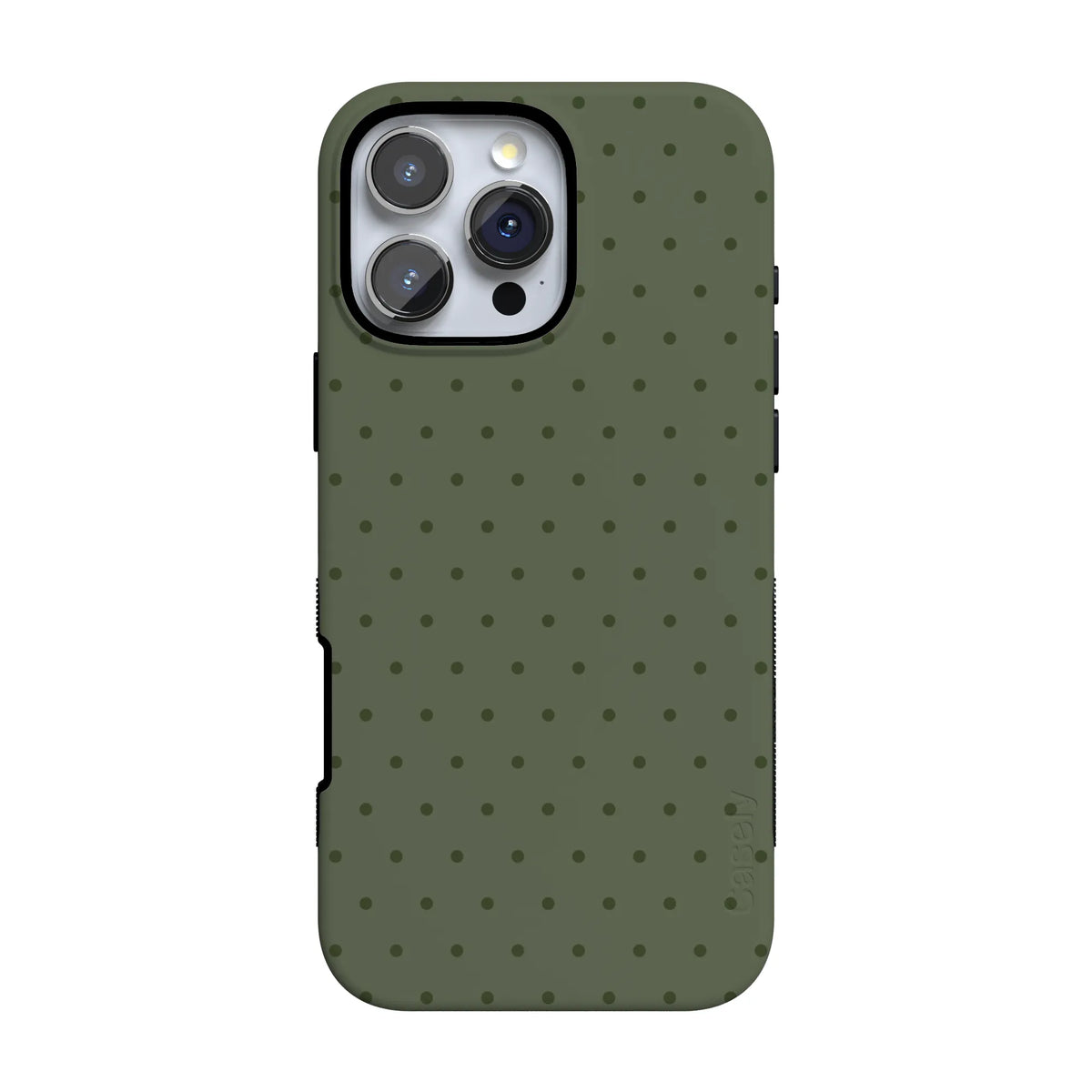 On the Dot | Olive Green Polka Dot Case