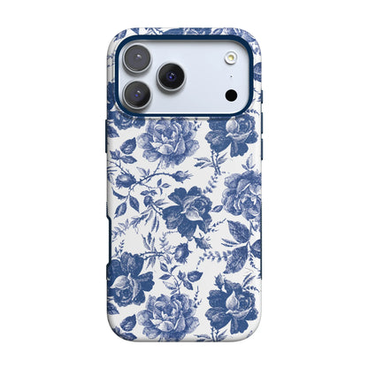 Rose to Fame | Blue & White Rose Floral Case