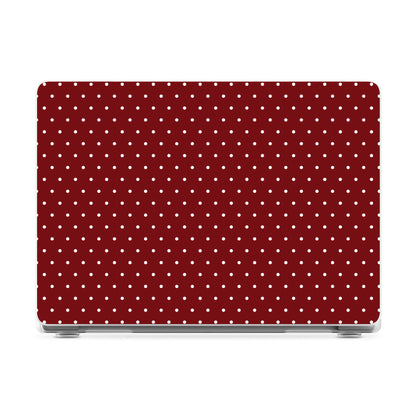 On the Dot | Maroon Polka Dot Laptop Shell