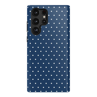 On the Dot | Navy Polka Dot Case