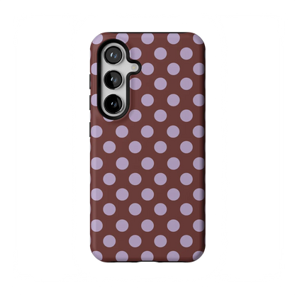 Spotted in SoHo | Burgundy Polka Dot Case
