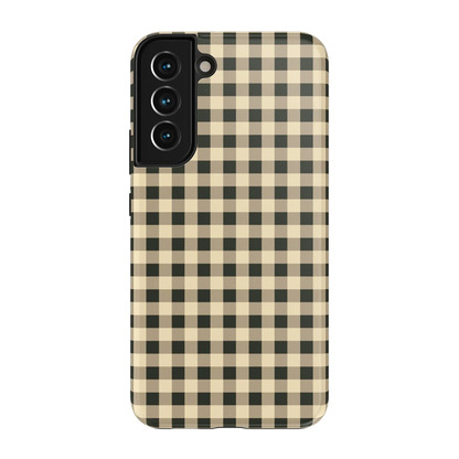 Cedar Lane | Black & Cream Gingham Case