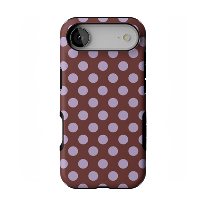 Spotted in SoHo | Burgundy Polka Dot Case