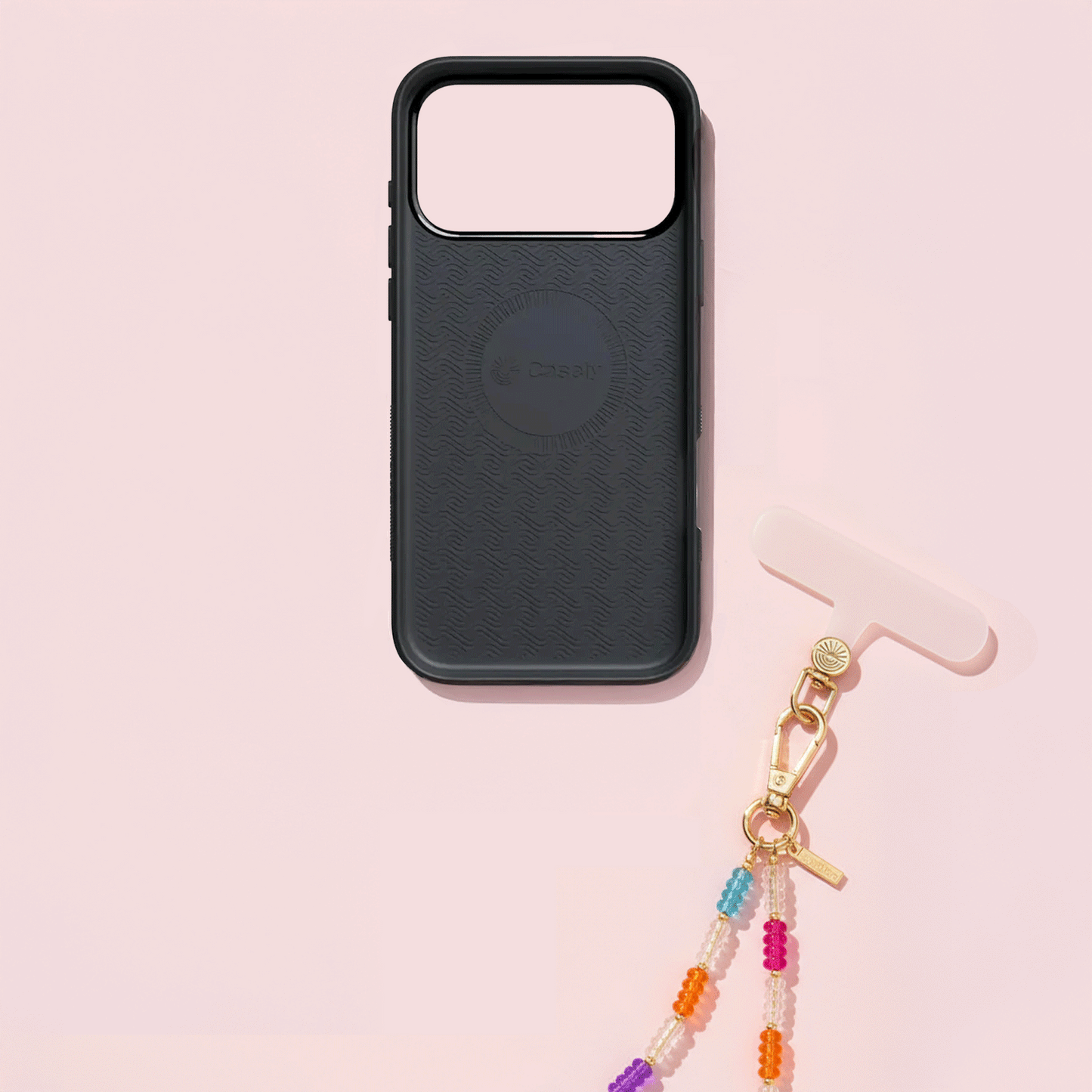 Rainbow Beaded Wristlet Phone Chain | Love Island x casely