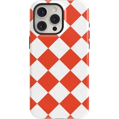 Red Checkerboard | High Contrast Design Case