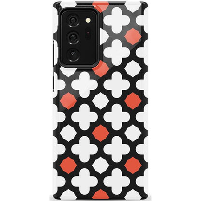 Red Lattice Tile | High Contrast Design Case