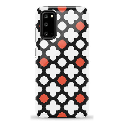 Red Lattice Tile | High Contrast Design Case