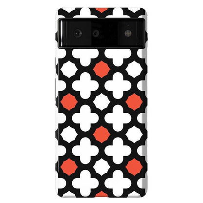 Red Lattice Tile | High Contrast Design Case