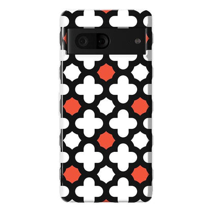 Red Lattice Tile | High Contrast Design Case