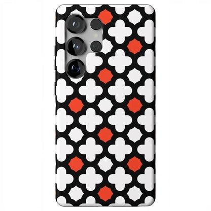 Red Lattice Tile | High Contrast Design Case