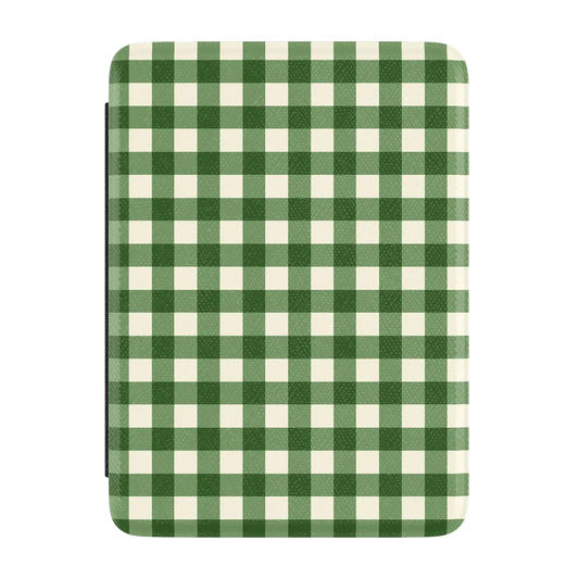 Checked Twice | Green Plaid Kindle Case