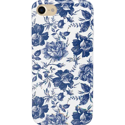 Rose to Fame | Blue & White Rose Floral Case