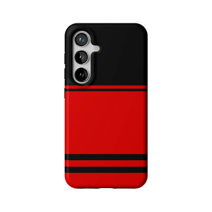 Storm Warning | Black & Red Stripes Case