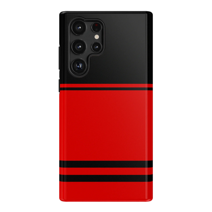 Storm Warning | Black & Red Stripes Case