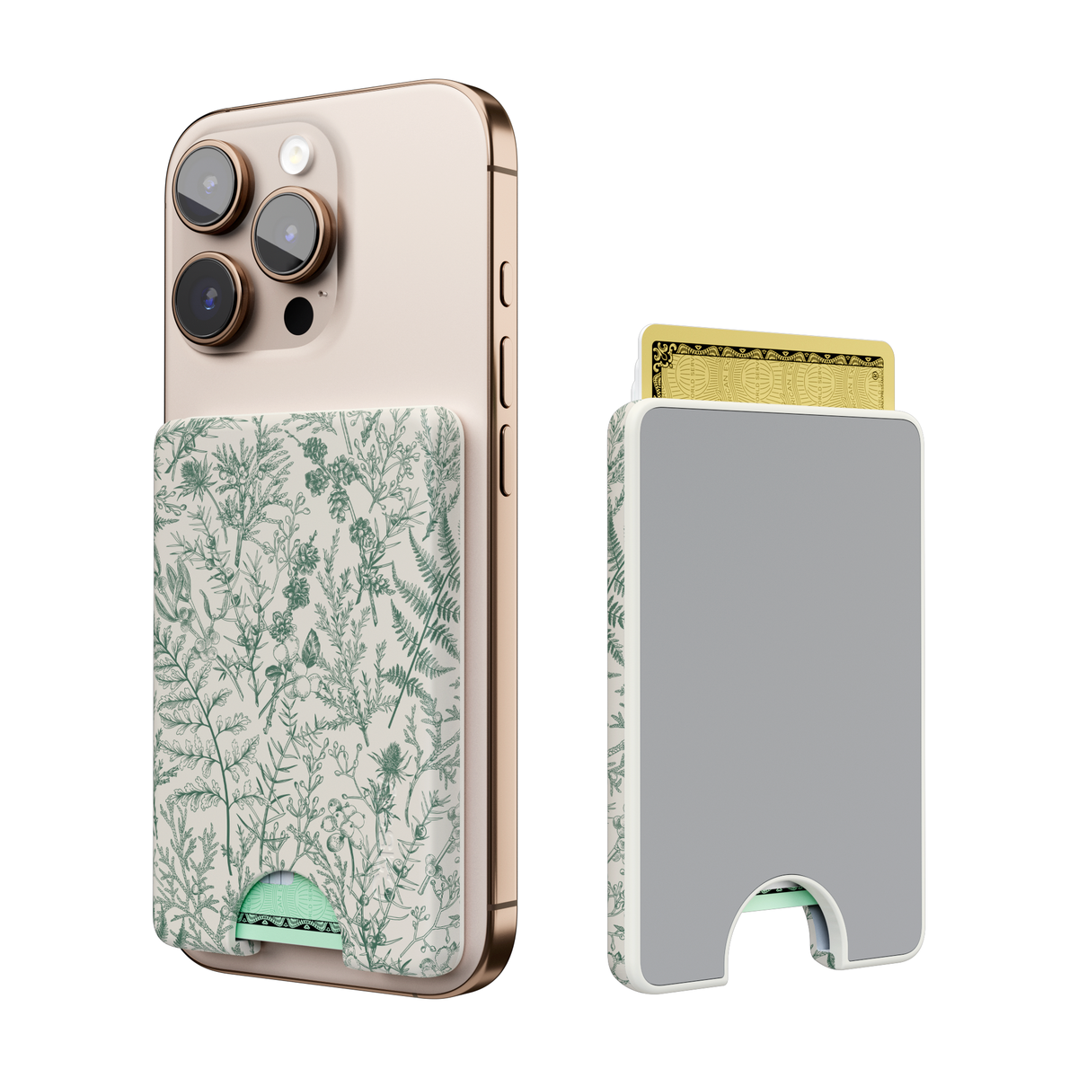 Sage Garden | Green Floral MagWallet