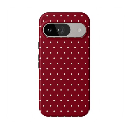 On the Dot | Maroon Polka Dot Case