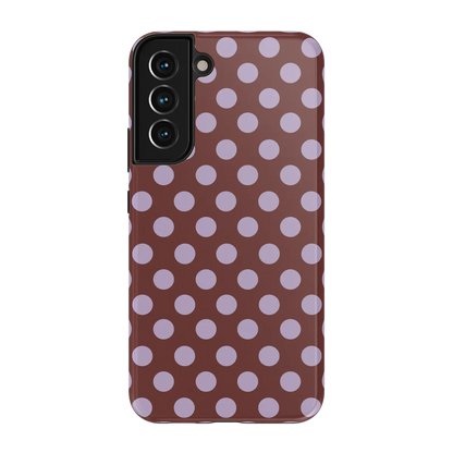 Spotted in SoHo | Burgundy Polka Dot Case