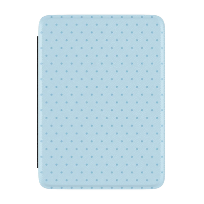 On the Dot | Blue Monochrome Polka Dot Kindle Case