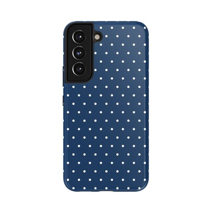 On the Dot | Navy Polka Dot Case