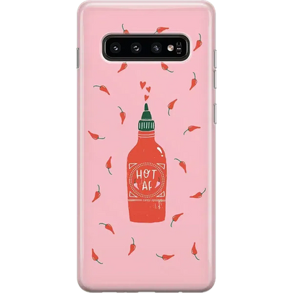 Spicy AF | Pink Chili Hot Sauce Samsung Case