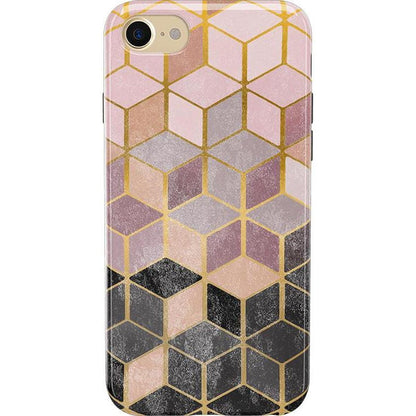 Stepping Up | Geo Rose Gold Marble Case