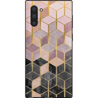 Stepping Up | Geo Rose Gold Marble Samsung Case