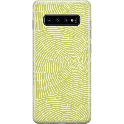 Swirl Away | Tea Green Geometric Samsung Case