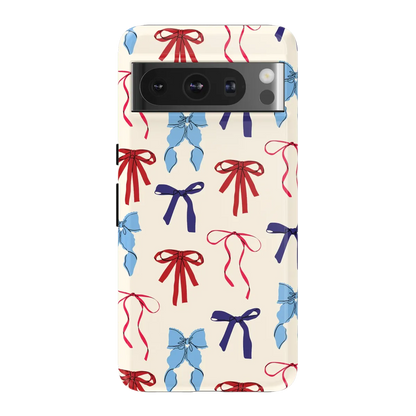 American Girlie | Red White & Blue Bows Case